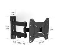 Hama Uchwyt LCD/LED VESA 200x200 fullmotion 2 ramiona 48" - 1516966 - zdjęcie 2